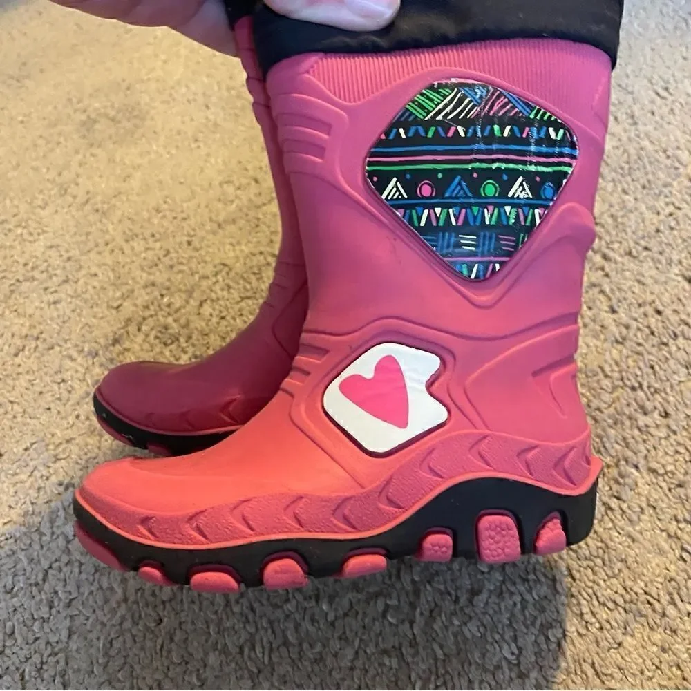 Girls Rain Boots / Wellingtons Size 8